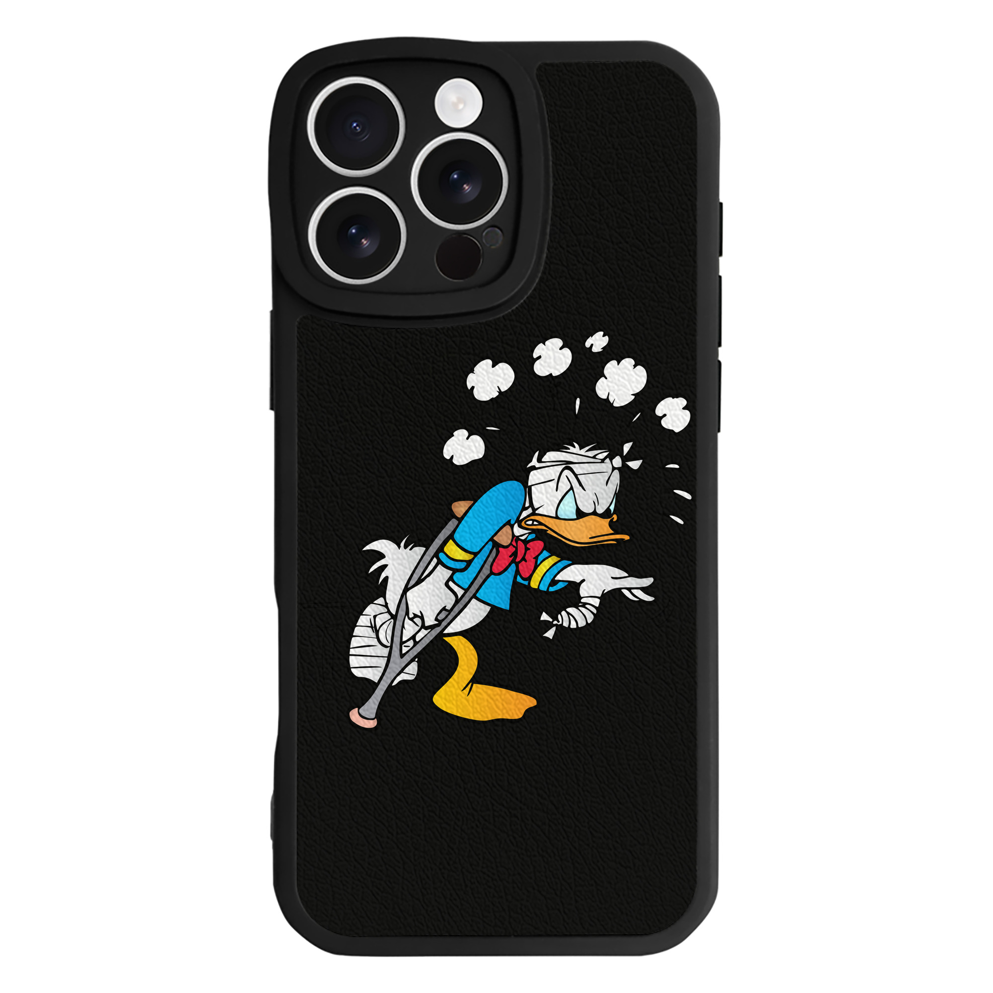 （画像用） ミッキーマウス Mickey Mouse 【iPhone 16シリーズ対応】シリコンスマホケース（レザー調） 材質：シリコン